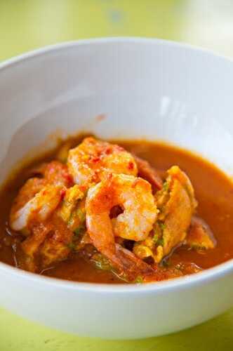 Recette : Curry rouge de crevettes thaïlandais