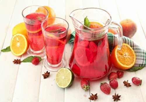 Recette de la sangria sans alcool (hibiscus)