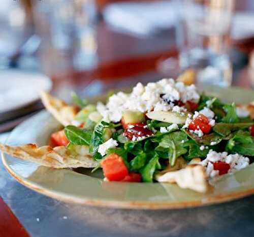 Recette de salade composée au chèvre et nora hojilla