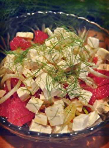 Recette de salade de fenouil et pamplemousse à la badiane