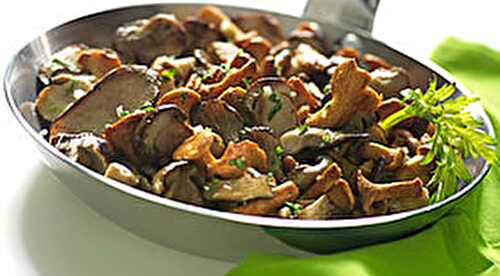 Recette des champignons à La Persillade