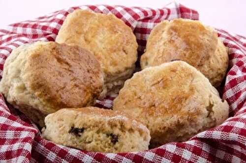 Recette des scones aux fruits secs et epices