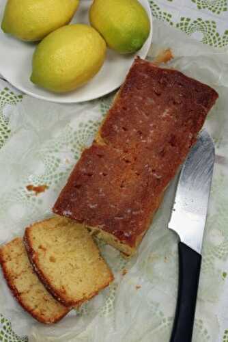 Recette du cake au citron et gingembre confit