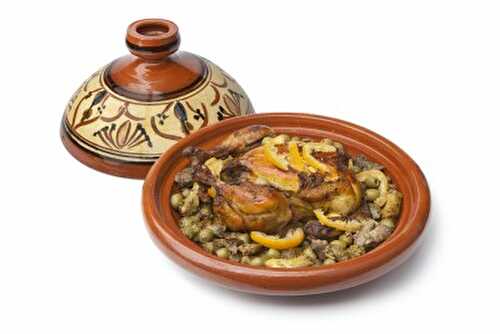 Recette du tajine de poulet aux olives et épices