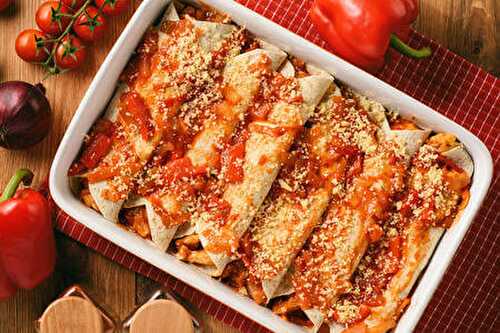 Recette : Enchiladas de poulet (de pollo) mexicaines