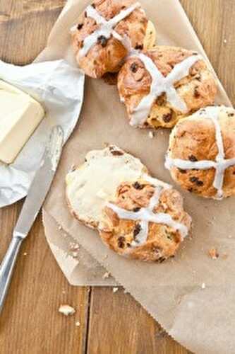 Recette : Hot cross buns (petits pains anglais de Pâques)