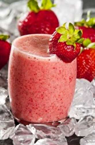 Recette : milk-shake à la fraise et épices