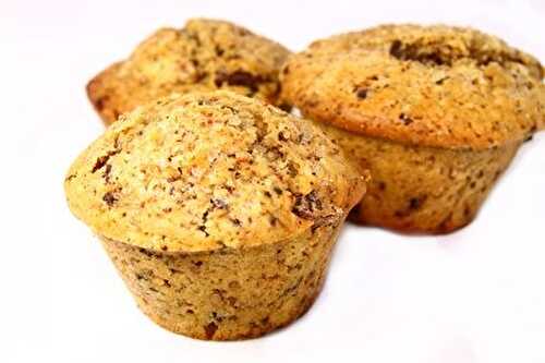 Recette : Muffins au chocolat et aux graines de lin (sans oeufs)