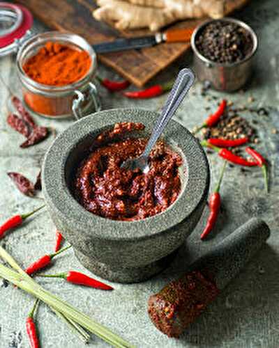 Recette : Pâte de curry rouge Thaï faites maison !