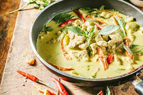 Recette : Poulet au curry vert thaï !