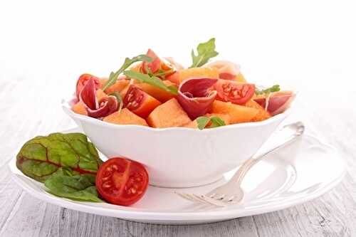 Recette : Salade de Melon au jambon à l’italienne