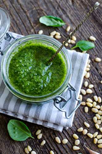 Recette : Sauce pesto vert à la spiruline !