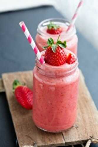 Recette : Smoothie aux chamallows et à la fraise