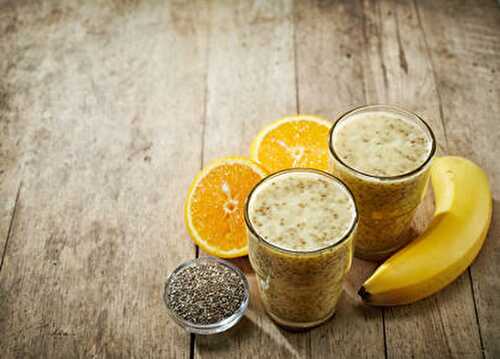 Recette : smoothie banane et graines de chia !