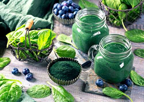 Recette : smoothie santé épinards spiruline !