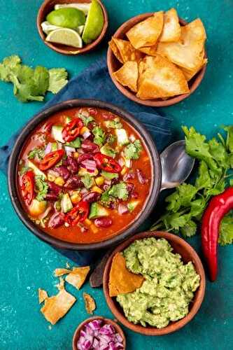 Recette : Sopa azteca ou soupe de tortilla Mexicaine