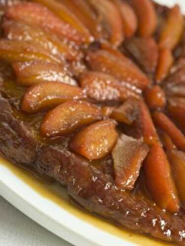 Recette : tarte tatin aux poires et épices