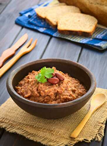 Recette : tartinade vegan d’haricots rouges à la mexicaine (hoummous) !