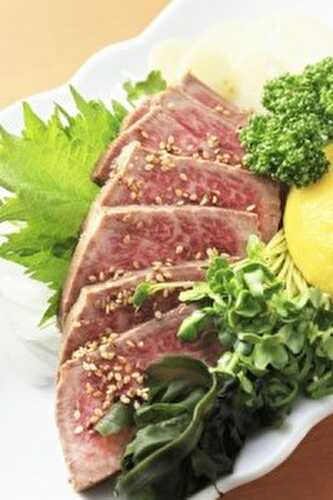 Recette : tataki de boeuf au poivre Sansho