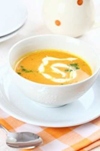 Recette velouté de carottes aux épices et lait de coco