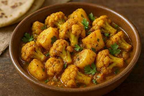 Recette : Aloo Gobi indien (curry végétarien pommes de terre et chou-fleur)