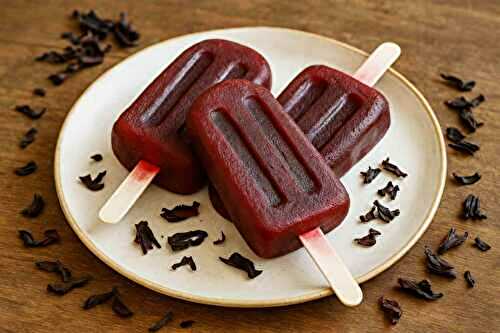 Recette : Glaces à l’eau à l’hibiscus (type popsicle) !