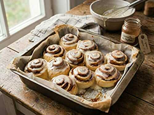 Recette : Brioche roulée à la cannelle (cinnamon rolls)