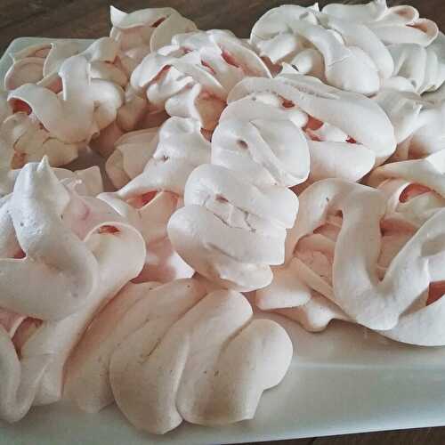 Meringues roses !!!!