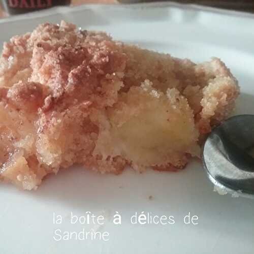 Mes carrés pommes-beurre de cacahuètes, mi gateau, mi crumble !!