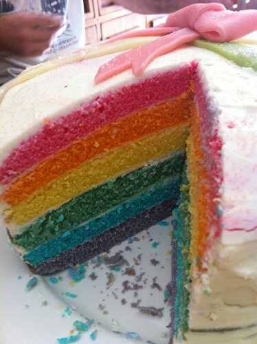 RAINBOW cake à ma façon !!