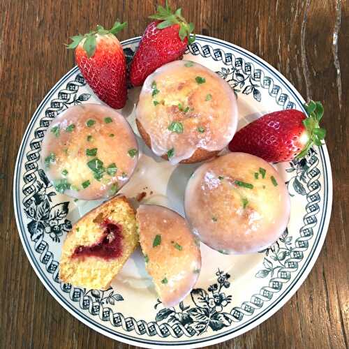 Muffin à la compotée de fraises