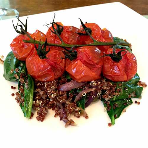 Quinoa aux tomates cerises roties