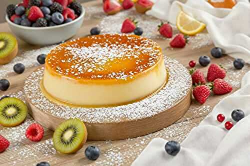 Attention : ce flan pâtissier SANS PÂTE cartonne (léger, fondant & prêt en 5 min !)