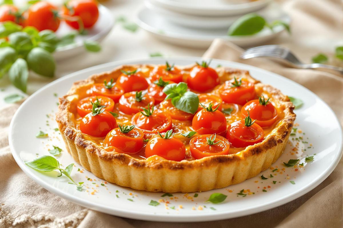 Cette tarte renversée aux tomates cerises a bluffé tout le monde à ma table !