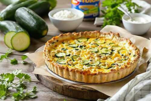 Elle cuisine cette quiche courgette-thon sans pâte : légère, rapide et parfaite pour l’été