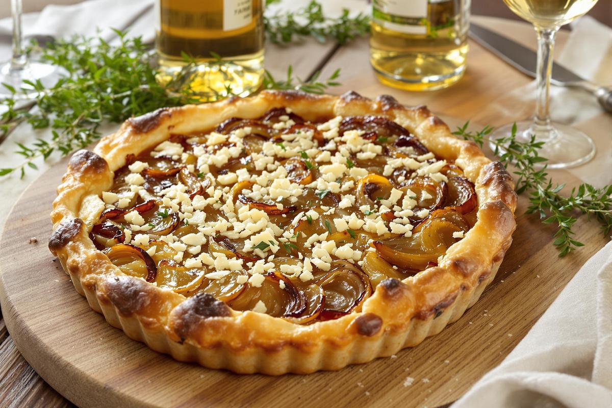 Je fais cette tarte à l’oignon simple et délicieuse : tout le monde en redemande