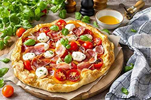 Je ne fais plus que cette tarte : tomates, burrata et jambon cru, l’alliance parfaite