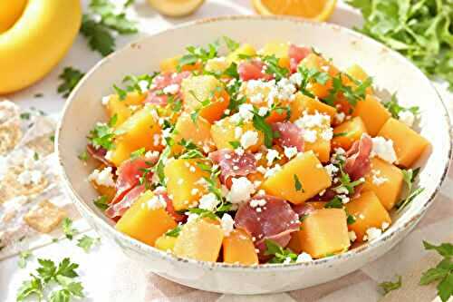 La salade melon-jambon-feta qui sauve vos repas par 35°C (fraîche et express)