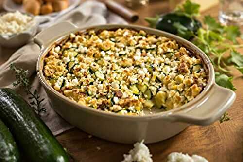 Mon crumble courgette-feta préféré : prêt en 10 min, impossible de s’en lasser