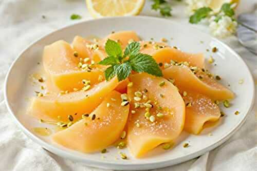 Carpaccio de Melon à la Pistache : recette chic qui bluffe vos invités !
