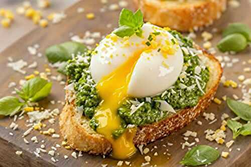 Ce crostini œuf mollet-pesto est si bon que même les Italiens en sont jaloux