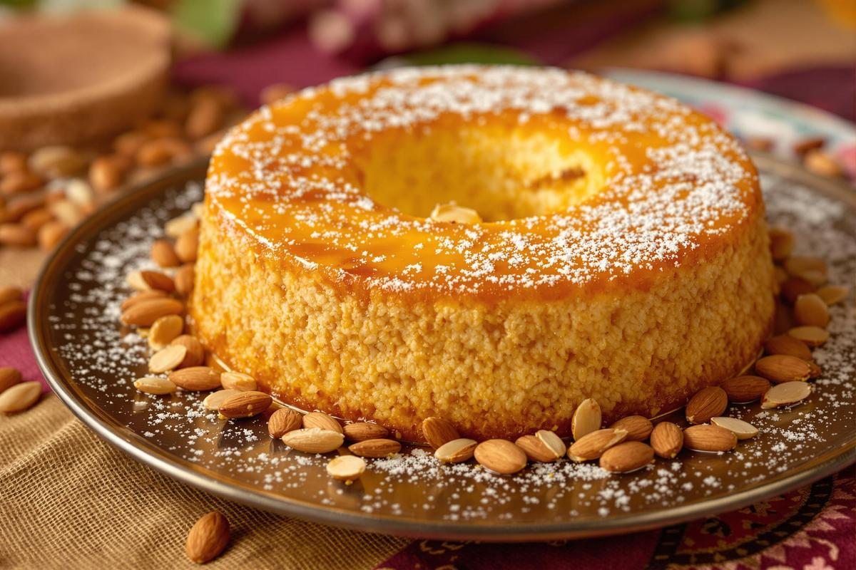 Ce gâteau de semoule marocain cache un secret de famille (et il fond en bouche)