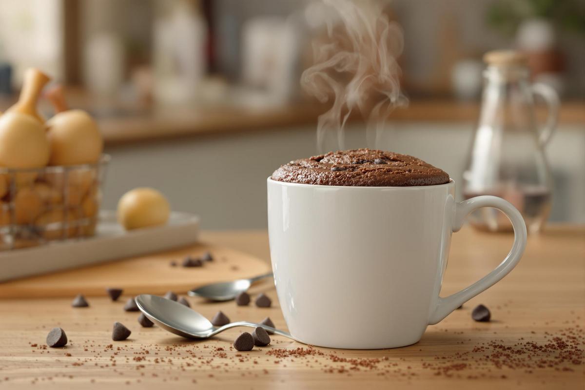 Ce mug cake choco prêt en 1 min m’a sauvé bien des soirées (attention addiction)