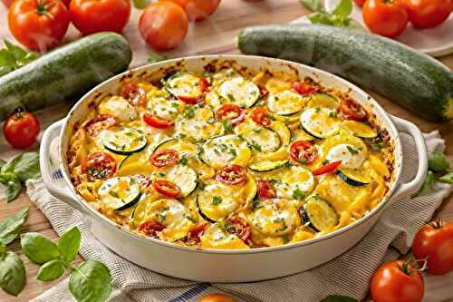 Cet été, j’ai craqué pour ce gratin tomates-courgettes-mozza : zéro stress !