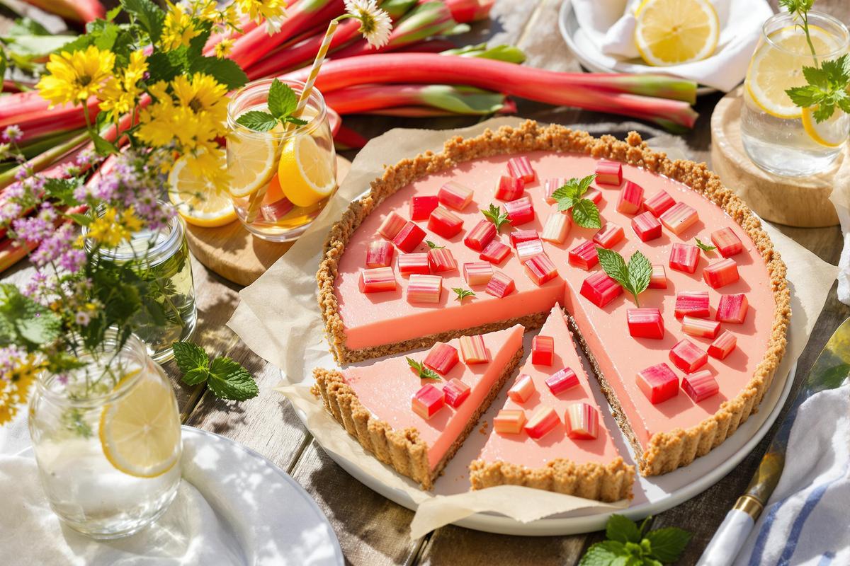 Chaque été, je fais cette recette à la rhubarbe : légère, acidulée et totalement addictive