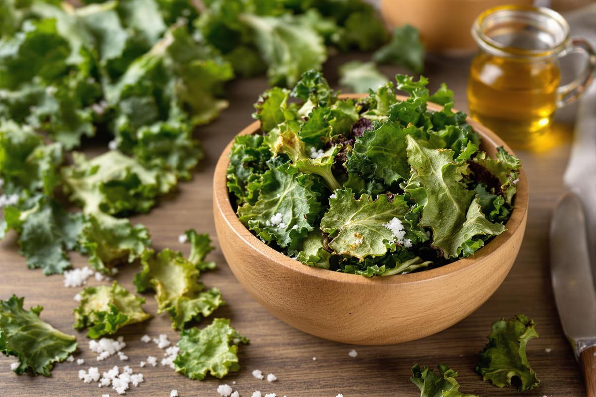 Chips de kale au four : le snack healthy qui rend accro dès la première bouchée