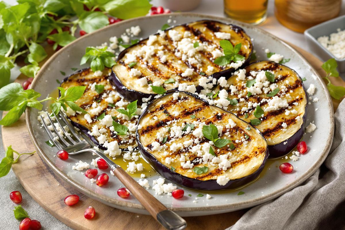J’ai adopté cette aubergine à la feta grillée et mes invités en redemandent !