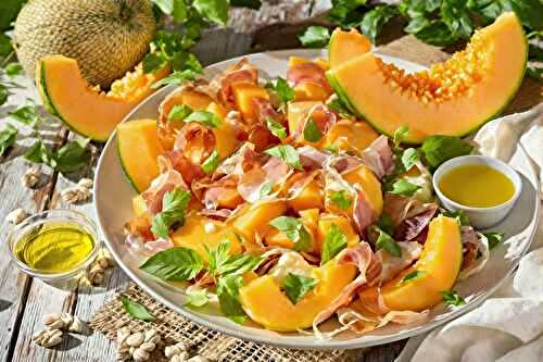 J’ai goûté cette salade melon-prosciutto en Toscane… et je l’ai adoptée à la maison