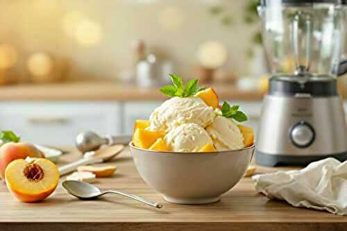 J’ai transformé ma cuisine en glacier avec une glace à la pêche sans sorbetière : recette magique !