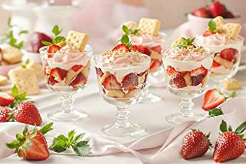 J’ai troqué la charlotte aux fraises pour ces verrines express : chuuut, c’est un secret